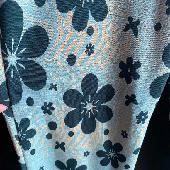 Urban Outfitters Bryn Floral Power Retro Soft Flare Pants Size Large - Picture 7 of 10